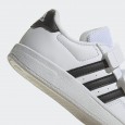 حذاء اديداس بريك نت لايف ستايل كورت للأطفال لون أبيض-adidas Kids' Breaknet Lifestyle Court Two-Strap Hook-and-Loop Shoes - White