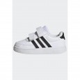 حذاء اديداس بريك نت لايف ستايل كورت للأطفال لون أبيض-adidas Kids' Breaknet Lifestyle Court Two-Strap Hook-and-Loop Shoes - White