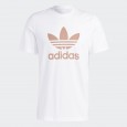 تيشيرت اديداس ادي كلر كلاسيك تريفول للرجال لون أبيض- adidas Mens' Adicolor Classics Trefoil Tee - White