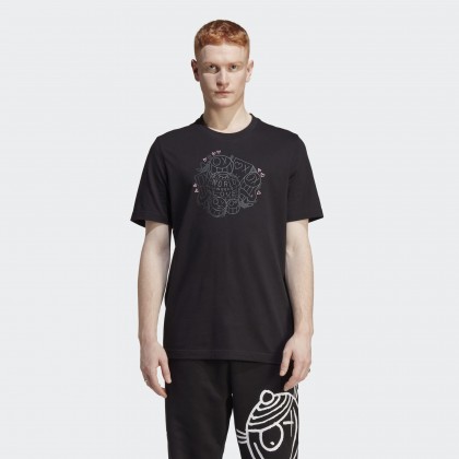 تيشيرت اديداس اكس اندري للرجال لون أسود- adidas Mens' Originals x André Saraiva Tee - Black