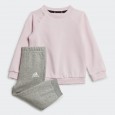 طقم اديداس اسشنشيال لوجو للأطفال لون زهري-adidas Kids' Essentials Logo Sweatshirt and Pants