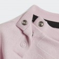 طقم اديداس اسشنشيال لوجو للأطفال لون زهري-adidas Kids' Essentials Logo Sweatshirt and Pants