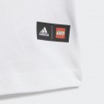 طقم اديداس اكس لوجو للأطفال لون أبيض-adidas Kids' x LEGO® Play Tee-and-Shorts Set - White