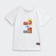 طقم اديداس اكس لوجو للأطفال لون أبيض-adidas Kids' x LEGO® Play Tee-and-Shorts Set - White