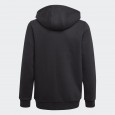 هودي اديداس ثلاث خطوط للأطفال لون أسود-adidas Kids' Essentials 3-Stripes Hoodie - Black