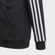 هودي اديداس ثلاث خطوط للأطفال لون أسود-adidas Kids' Essentials 3-Stripes Hoodie - Black