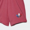 طقم اديداس ادي كلر للأطفال لون أبيض-adidas Kids' Adicolor Shorts and Tee Set - White