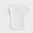 طقم اديداس ادي كلر للأطفال لون أبيض-adidas Kids' Adicolor Shorts and Tee Set - White