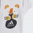 طقم اديداس سمر للأطفال لون أصفر وأبيض-adidas Kids' Summer Set - Yellow