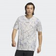 تيشيرت اديداس تريكس جيو جرافيك للجنسين لون رمادي- adidas Unisex' Terrex Geographic Graphic Tencel Tee