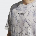 تيشيرت اديداس تريكس جيو جرافيك للجنسين لون رمادي- adidas Unisex' Terrex Geographic Graphic Tencel Tee