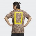 تيشيرت اديداس تريكس جيو جرافيك للجنسين لون بني- adidas Unisex' Terrex Geographic Graphic Tencel Tee