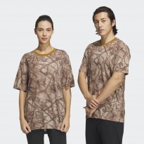 تيشيرت اديداس تريكس جيو جرافيك للجنسين لون بني- adidas Unisex' Terrex Geographic Graphic Tencel Tee