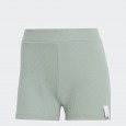 شورت اديداس لونج ريب للنساء لون أخضر فيروزي- adidas Womens' Lounge Rib Booty Shorts - Green