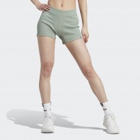 شورت اديداس لونج ريب للنساء لون أخضر فيروزي- adidas Womens' Lounge Rib Booty Shorts - Green