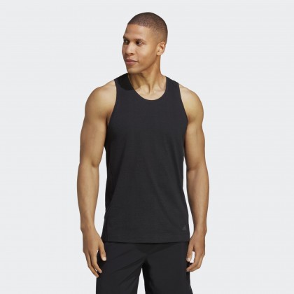 توب تانك اديداس يوغا تراينيغ للرجال لون أسود- adidas Mens' Yoga Training Tank Top - Black