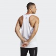 تيشيرت حفر اديداس رن ايكون للرجال لون أبيض- Adidas Mens' Run Icons Sleeveless T-shirt - White