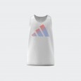 تيشيرت حفر اديداس رن ايكون للرجال لون أبيض- Adidas Mens' Run Icons Sleeveless T-shirt - White