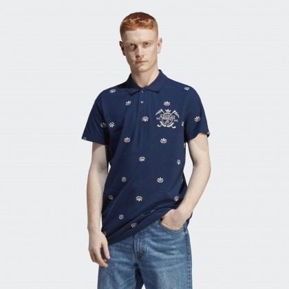 تيشيرت اديداس جرافيك ارشيف بولو للرجال لون أزرق- adidas Mens' Graphics Archive Polo Tee - Blue