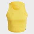 توب تانك اديداس لونج ريب للنساء لون أصفر ذهبي-adidas Women's Lounge Rib Tank Top - Gold