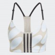 صدرية اديداس اكس مارميكلو للنساء لون أزرق وبيج- adidas Womens' x Marimekko Aeroimpact Training Light-Support Bra - Blue