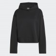 هودي اديداس بريميوم اسينشيال للنساء لون أسود-adidas Women's Premium Essentials Short Hoodie - Black