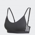 صدرية رياضية اديداس أوول مي ثلاث خطوط للنساء لون أسود-adidas Womens' All Me 3-Stripes Bra - Black