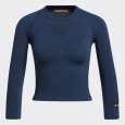 بلوزة اديداس للنساء لون أزرق-adidas Womens' Formotion Cropped Training Tee - Blue