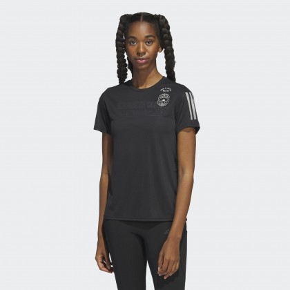 تيشيرت اديداس رن فور ذا اوشن للنساء لون أسود-adidas Women's Run for the Oceans Tee - Black