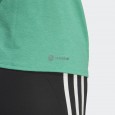 تيشيرت اديداس رن ايكون ثلاث خطوط للنساء لون أخضر-adidas Women's Run Icons 3-Stripes Tee - Green