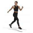 توب اديداس رن ايكون للنساء لون أسود-adidas Womens' Run Icons 3-Stripes Cooler Running Crop Top