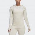 سويت شيرت اديداس اكس سيتي للنساء لون بيج-adidas Womens' X-City Running Knit Long Sleeve Sweatshirt - Beige