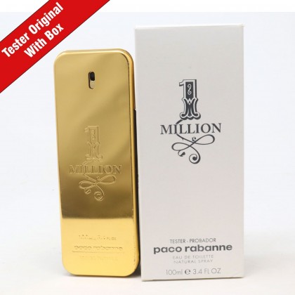 عطر تستر ون مليون او دي تواليت من باكو رابان للرجال سعة 100 مل - One Million (Tester) Men EDT By Paco Rabanne For Men 100ml