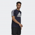 adidas Mens' AEROREADY Sereno Logo Tee تيشيرت اديداس اروريدي سيرينو لوجو للرجال لون كحلي-