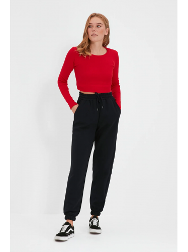 بنطلون تركي رياضي صوف  للنساء لون أسود