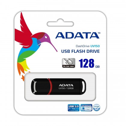 فلاش ميموري من ايه داتا سعة 128 جيجا- ADATA 128GB UV150 DashDrive Slim Bevelled USB Flash Drive