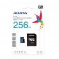 بطاقة ذاكرة من ايه داتا سعة 256 جيجا- ADATA 256GB Premier microSDXC UHS-I / Class 10 V10 A1 Memory Card with SD Adapte