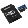 بطاقة ذاكرة من ايه داتا سعة 256 جيجا- ADATA 256GB Premier microSDXC UHS-I / Class 10 V10 A1 Memory Card with SD Adapte