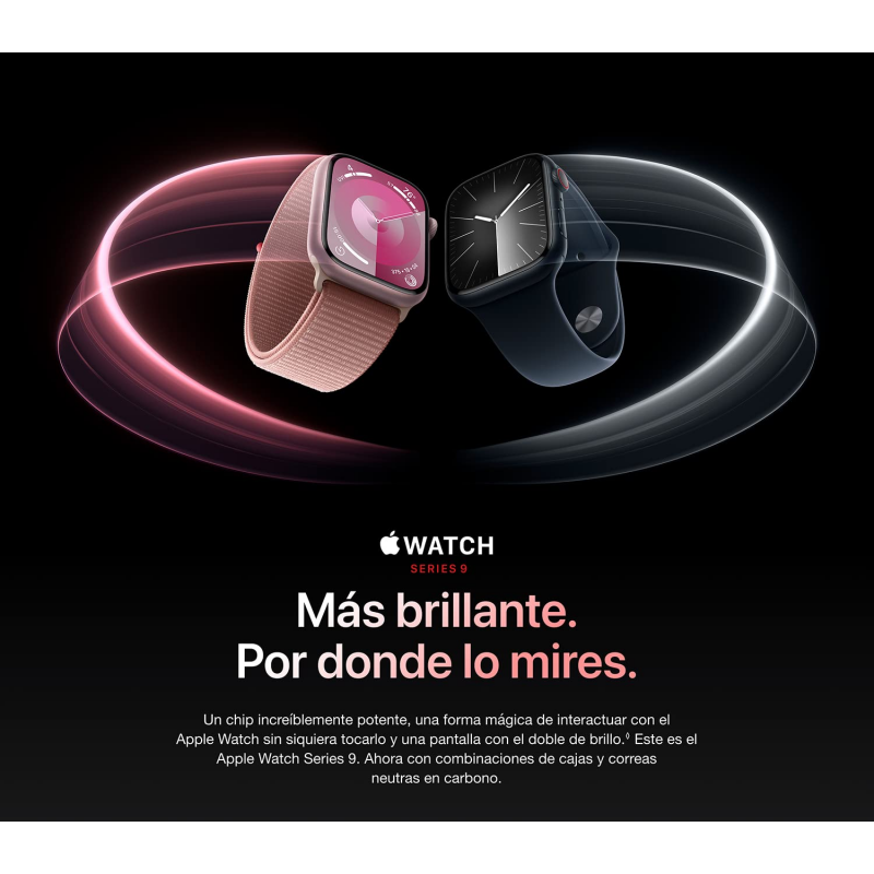 Apple Watch Series Midnight Aluminum Case 45mm size- ساعة ابل