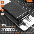 بور بانك محمول من موكسوم سعة 20000 ميلي أمبير - Moxom Powerbank PB-29 PD / QC 3.0 20000mAh