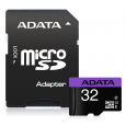 بطاقة ذاكرة من ايه داتا سعة 32 جيجا- ADATA 32GB Premier microSDXC UHS-I / Class 10 V10 A1 Memory Card with SD Adapte