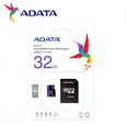 بطاقة ذاكرة من ايه داتا سعة 32 جيجا- ADATA 32GB Premier microSDXC UHS-I / Class 10 V10 A1 Memory Card with SD Adapte