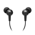 سماعات اذن سلكية من جي بي ال لون أسود-JBL C100 Wired In Ear Headphones with Mic Black