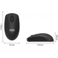 ماوس كمبيوتر لاسلكي لون أسود-AOC MS320 Wireless Mouse- Black