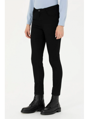 بنطلون يو اس اسنت بولو للنساء سادة أسود