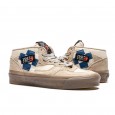 حذاء فانز اكس بوكيت هالف كاب 33 ولكر للرجال لون بيج ونعل بني- Vans Mens' x Rokit Half Cab 33 DX Shoes