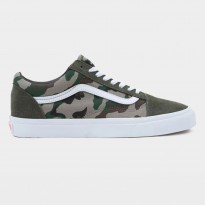 حذاء فانز اولد سكول للرجال لون جيشي- Vans Mens' Old Skool Shoes