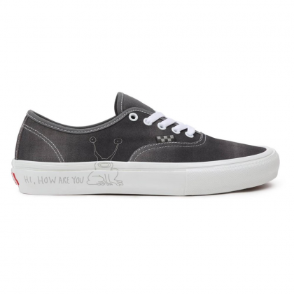 حذاء فانز سكيت اوثنيك للرجال لون زيتي ونعل أبيض- Vans Mens' Skate Authentic BY Daniel Johnston Shoes