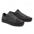 حذاء فانز سكيت اولد سكول أكس للرجال لون رمادي غامق ونعل أسود- Vans Mens' Skate Old Skool x Quasi Shoes