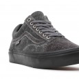 حذاء فانز سكيت اولد سكول أكس للرجال لون رمادي غامق ونعل أسود- Vans Mens' Skate Old Skool x Quasi Shoes